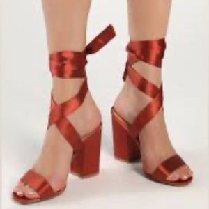 Lulus Copper Block Heels